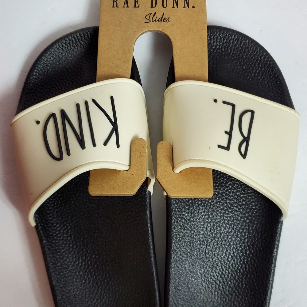 Rae Dunn Be Kind Sandals - Picture 2 of 5